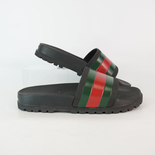 Gucci Mens Web Slide Sandals size. 10