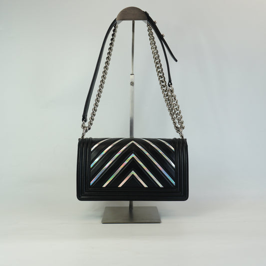 Chanel Le boy Small Black SHW