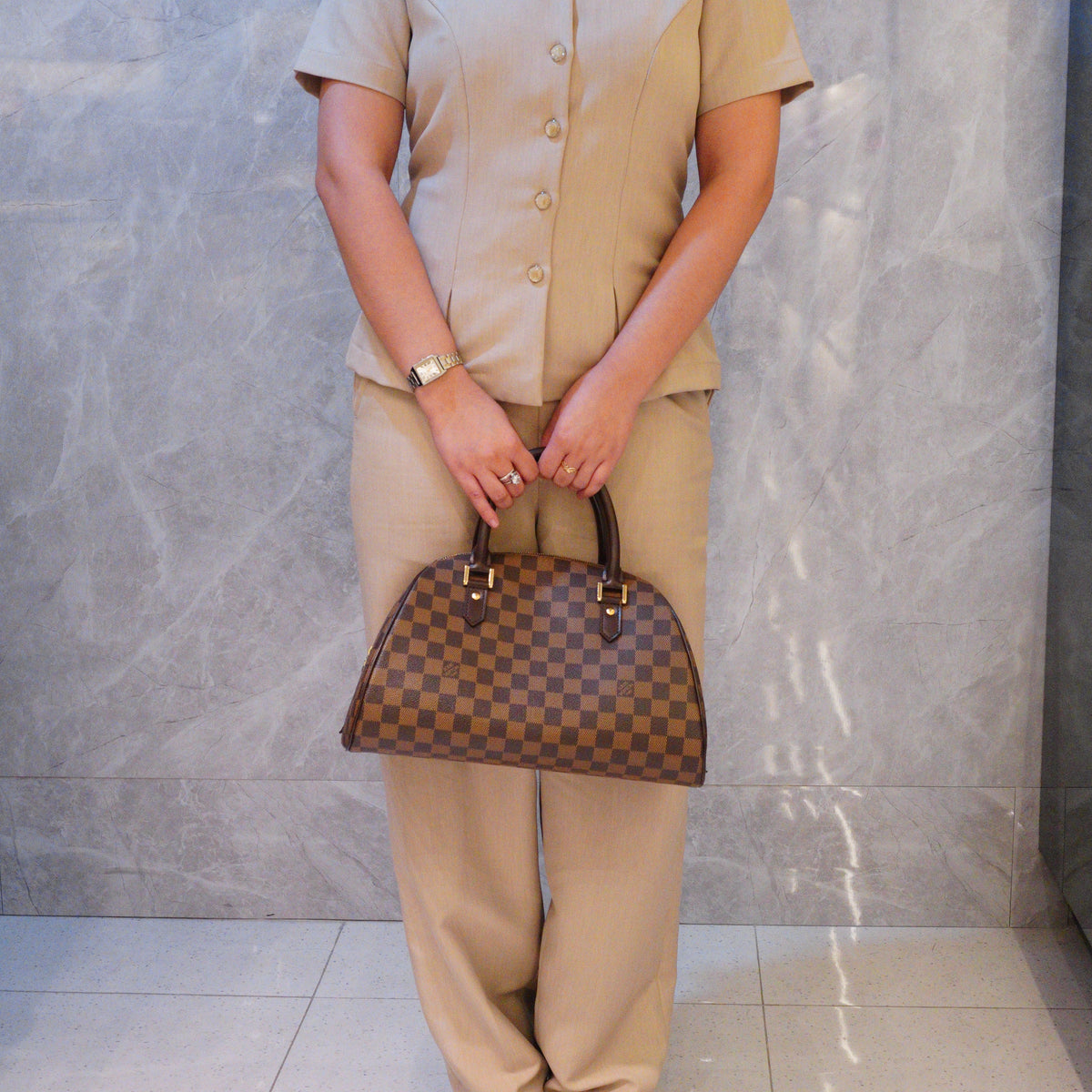 Louis Vuitton Ribera MM Damier Ebene GHW