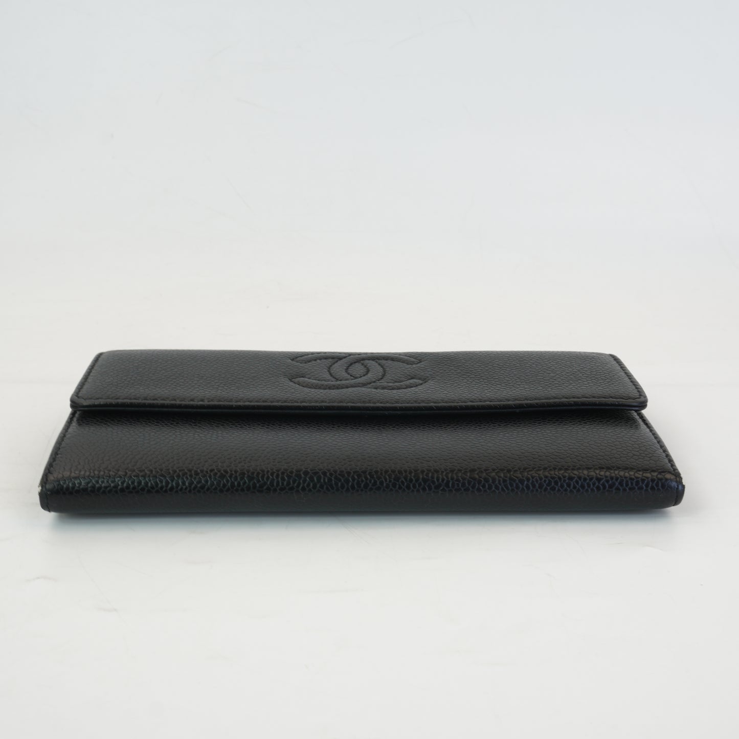 Chanel Timeless CC Caviar Long Flap Wallet