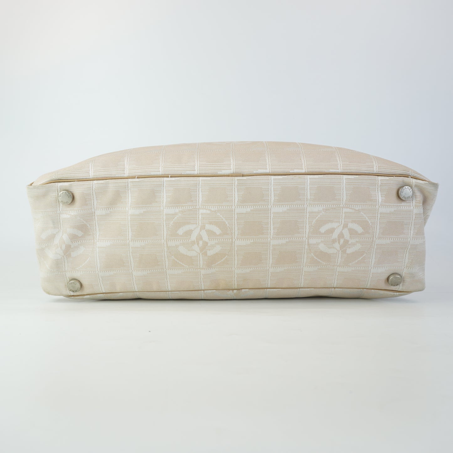 Chanel Travel Line Jacquard Mini Boston Beige
