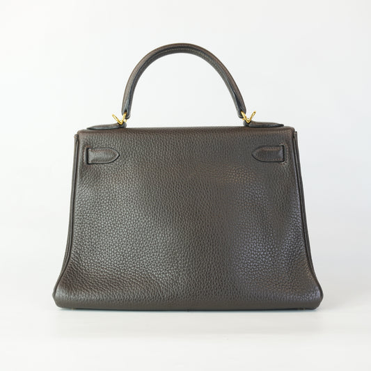 Hermes Kelly 28 Retourne Brown