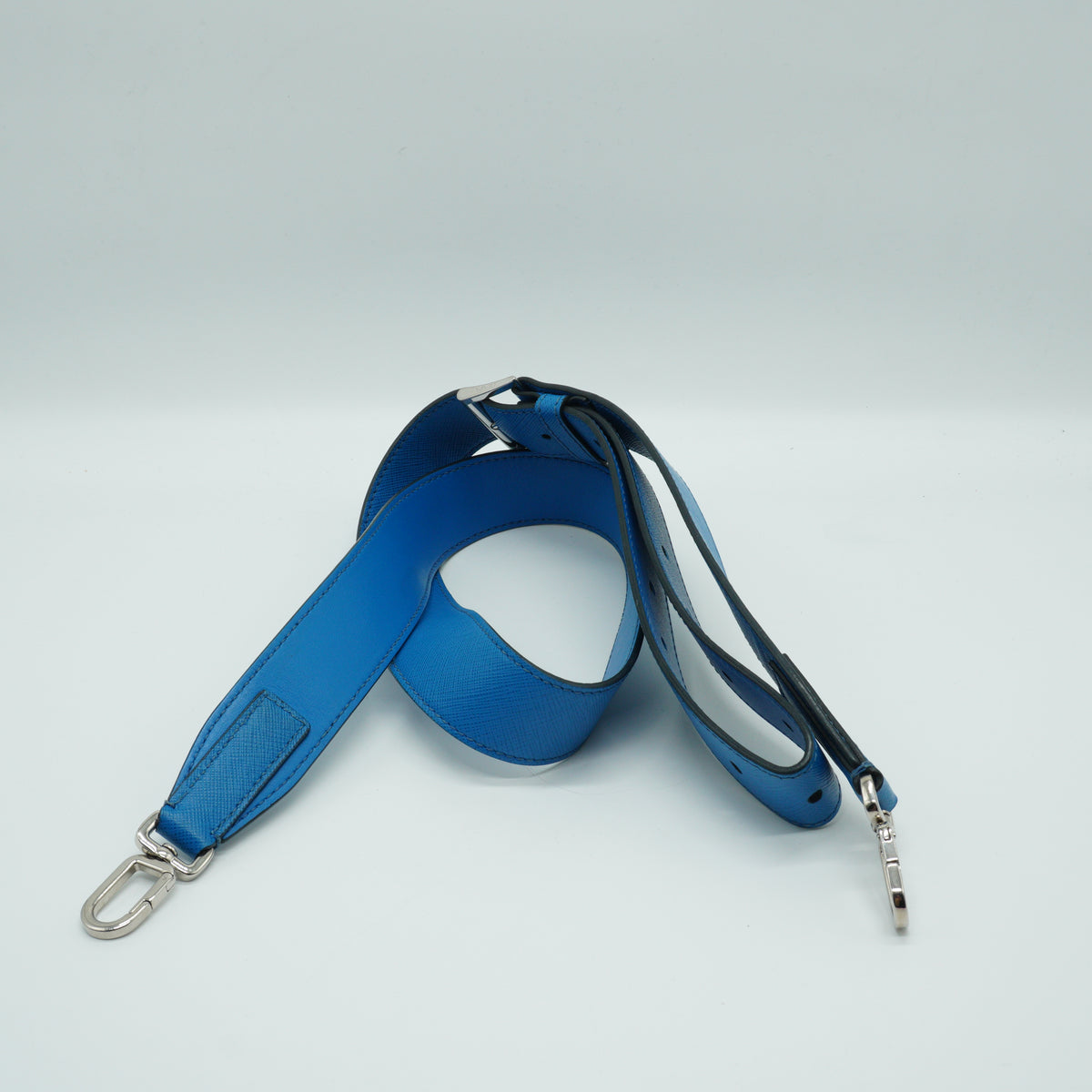 Prada Brique Saffiano Blue Small SHW