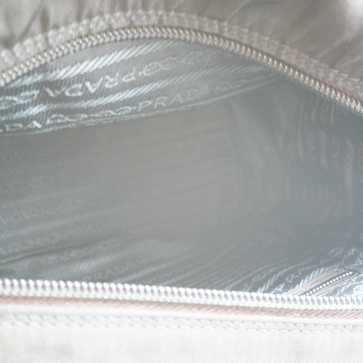Prada Tessuto Metal handle Bag Small GHW