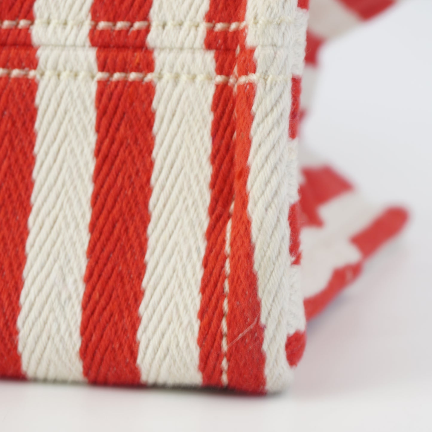 Celine Tote Stripe Red/White