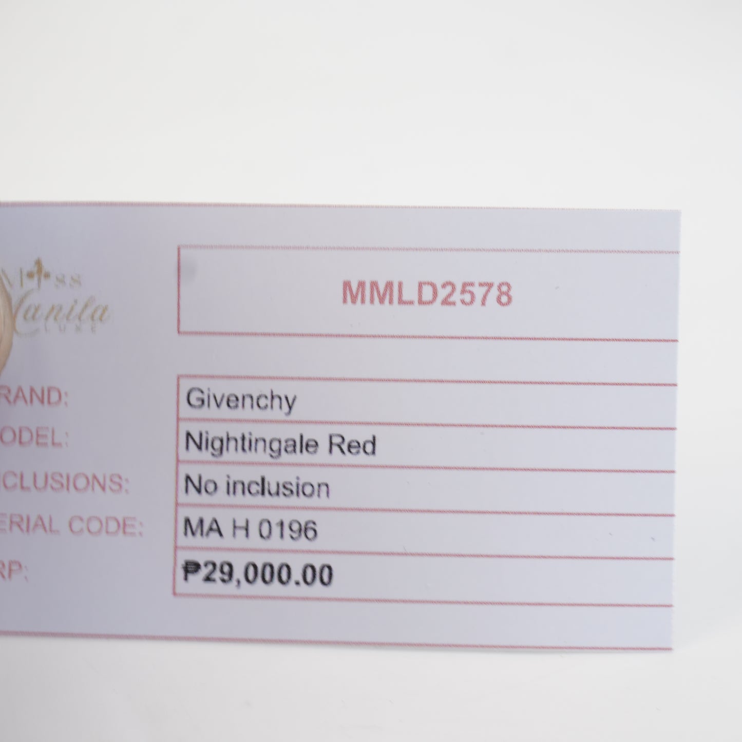 Givenchy Nightingale Red