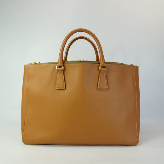 Prada Galleria Large Saffiano Leather Bag Caramel GHW
