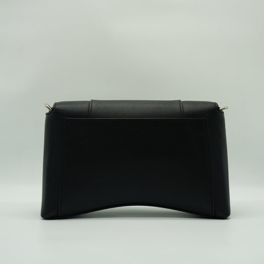Balenciaga Hourglass Crossbody Bag Medium Black SHW
