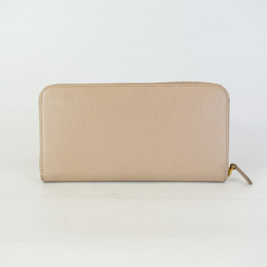 Prada Wallet Beige GHW