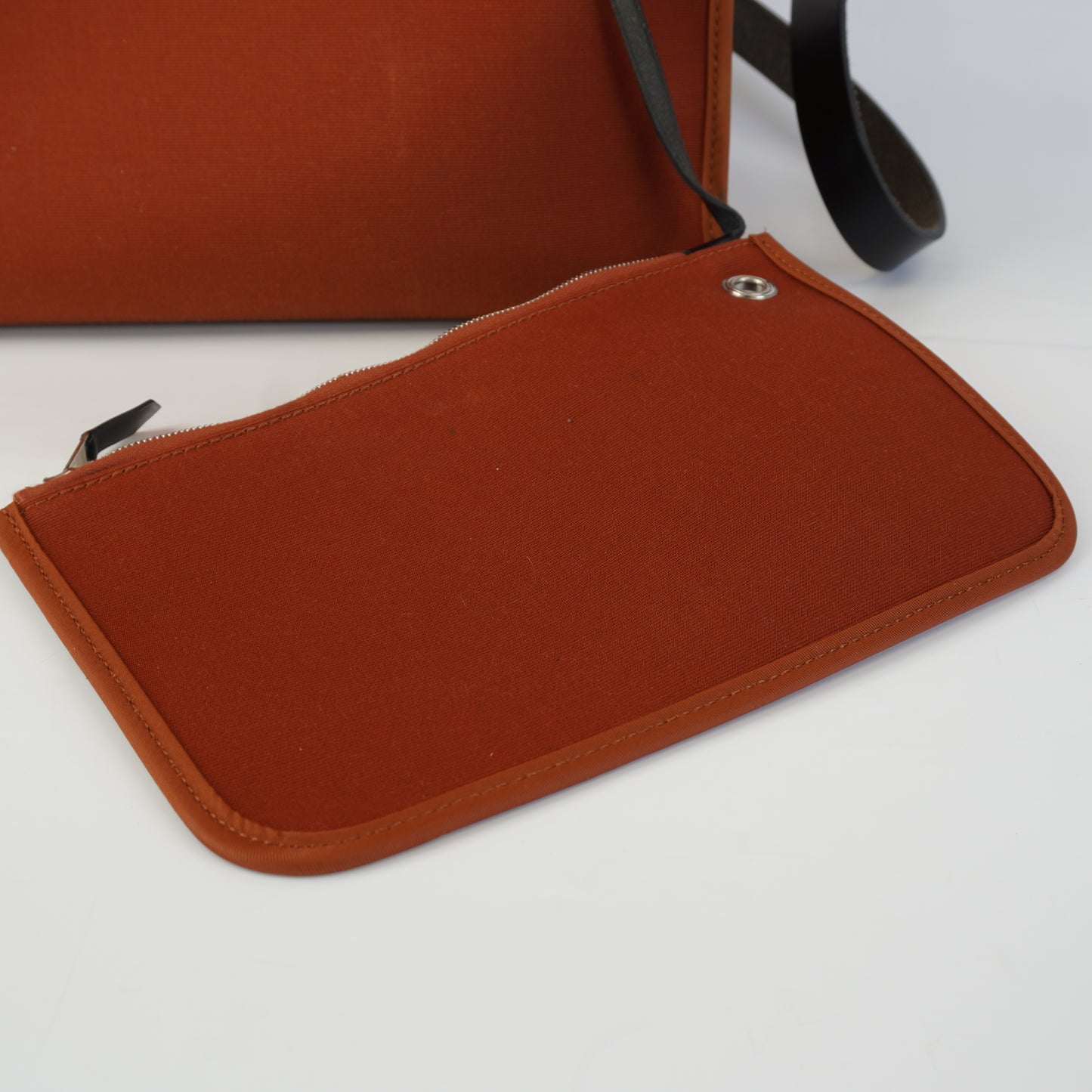 Hermes Herbag Zip 31 PM Tote Copper Orange
