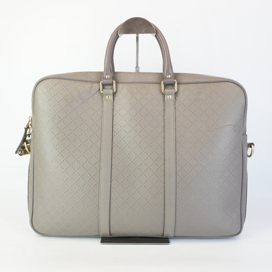 Gucci Diamante Leather Briefcase GHW Large
