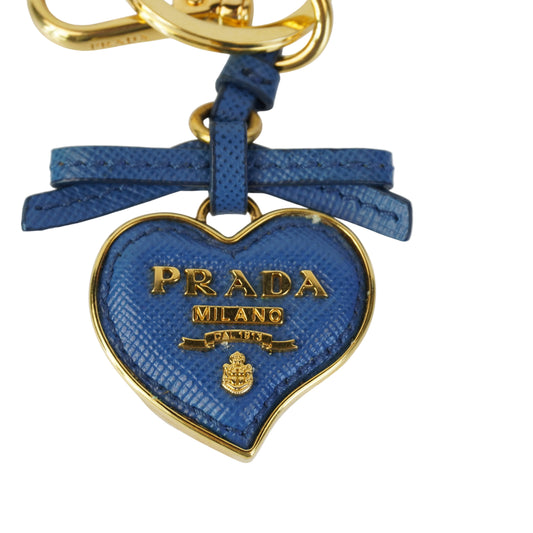 Prada Saffiano Heart Charm