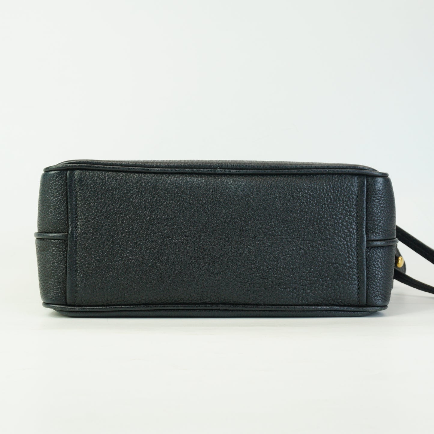 Prada Vitello Daino Double Zip Camera Bag Black Small GHW