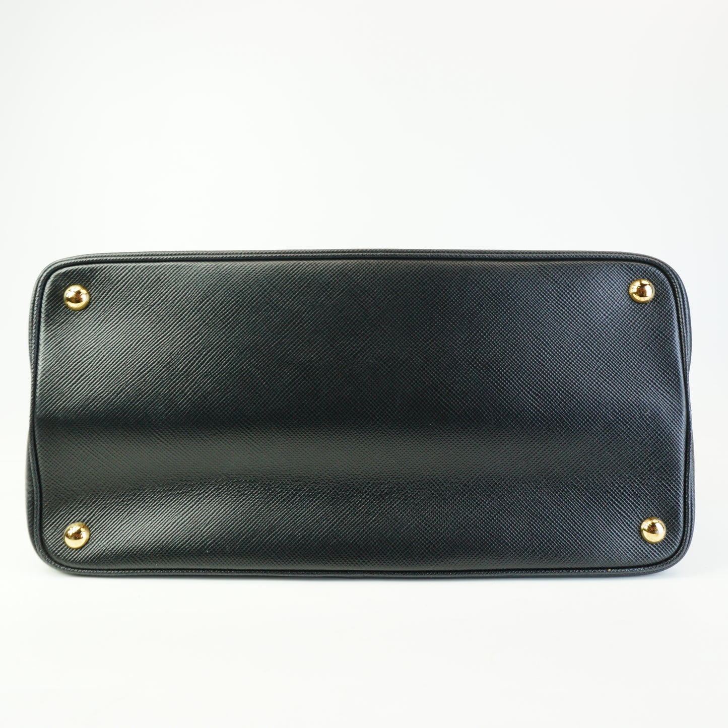 Prada Saffiano Cuir Double handle Black Large Tote GHW