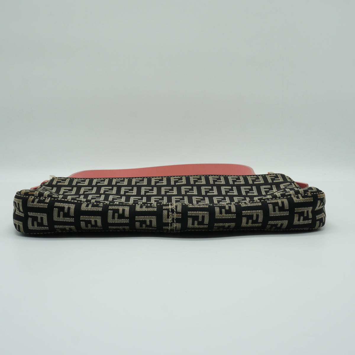 Fendi Fendi Zucchino Medium Baguette Accessory Pouch Black GHW