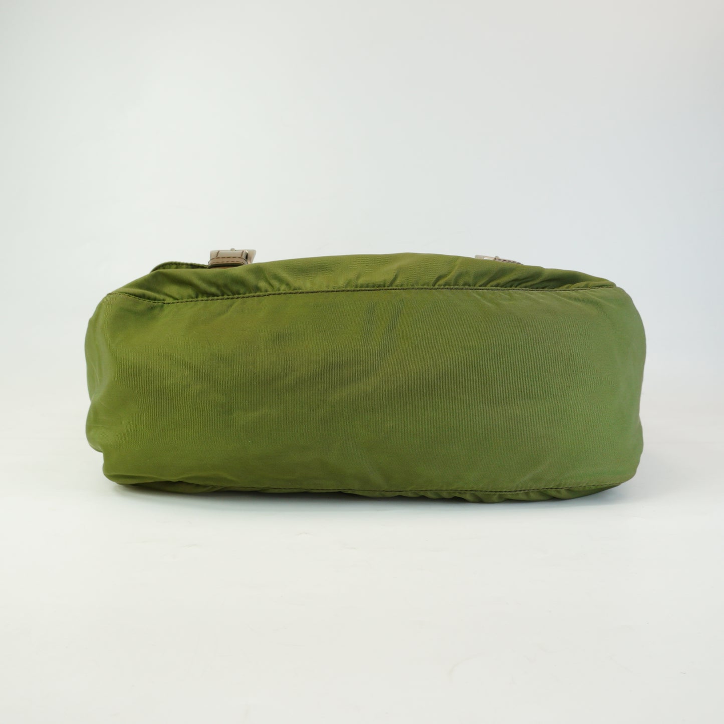 Prada Nylon Mesenger Bag Army Green Medium SHW