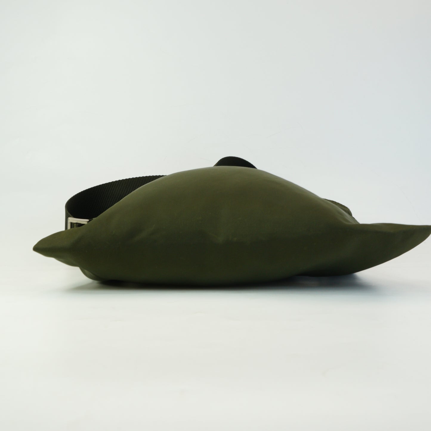 Prada Nylon Messenger Bag Army Green Medium SHW