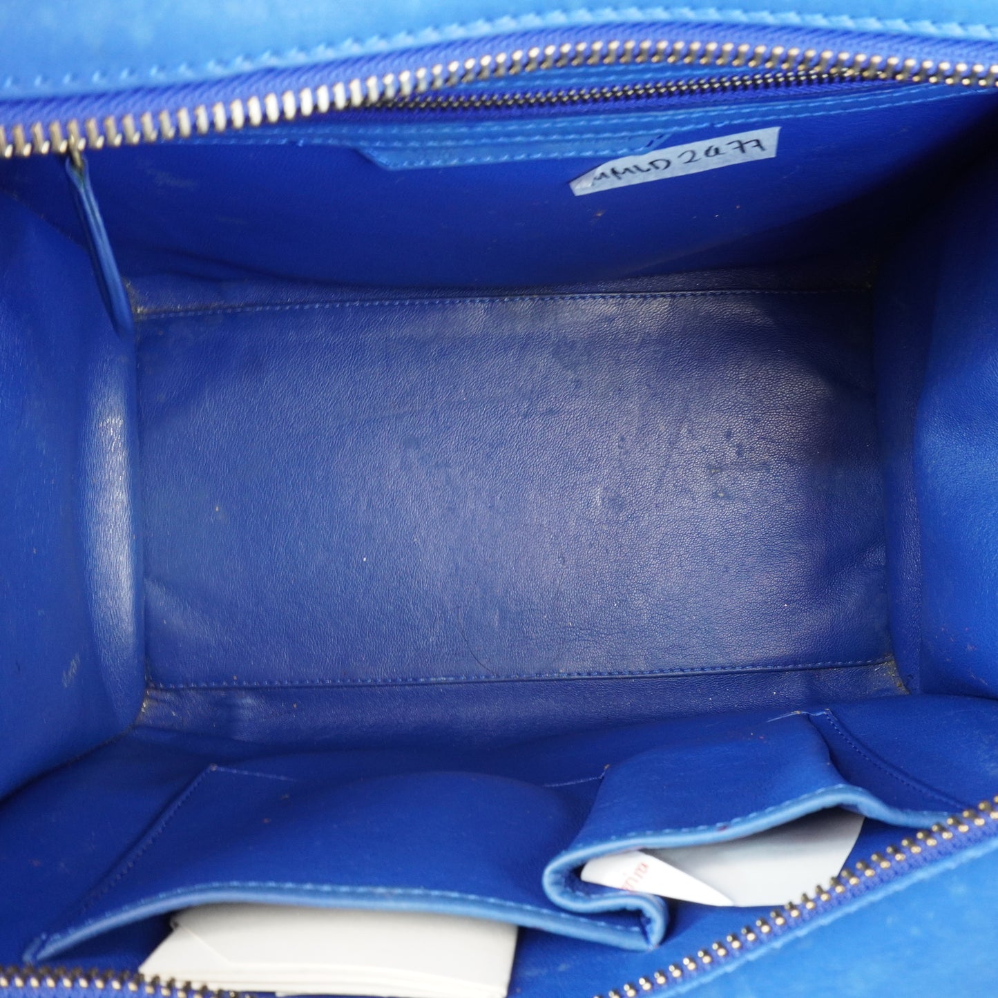 Celine Luggage Navy Grained