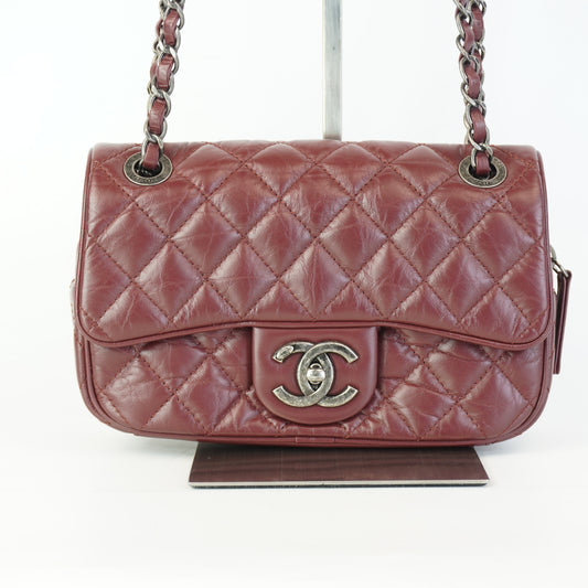 Chanel Classic Flap Burgundy Small MHW