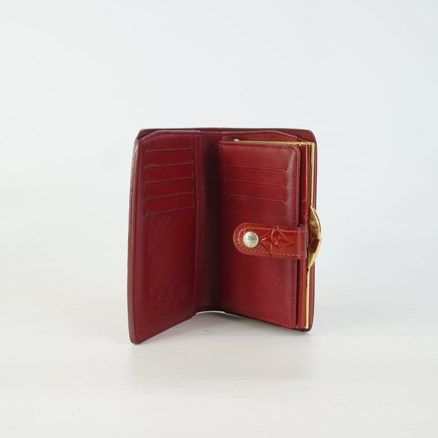 Louis Vuitton Vernis Wallet Red