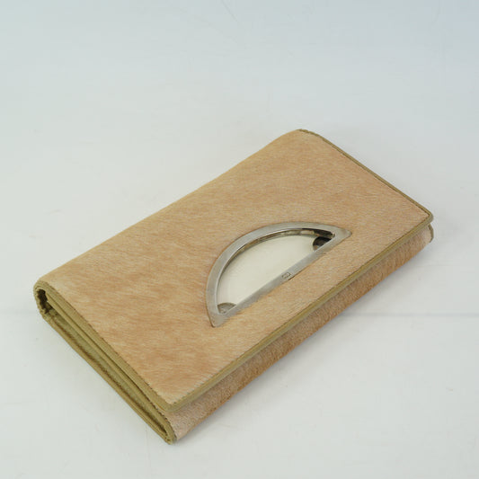 Dior Malice Pony Hair Long Wallet SHW