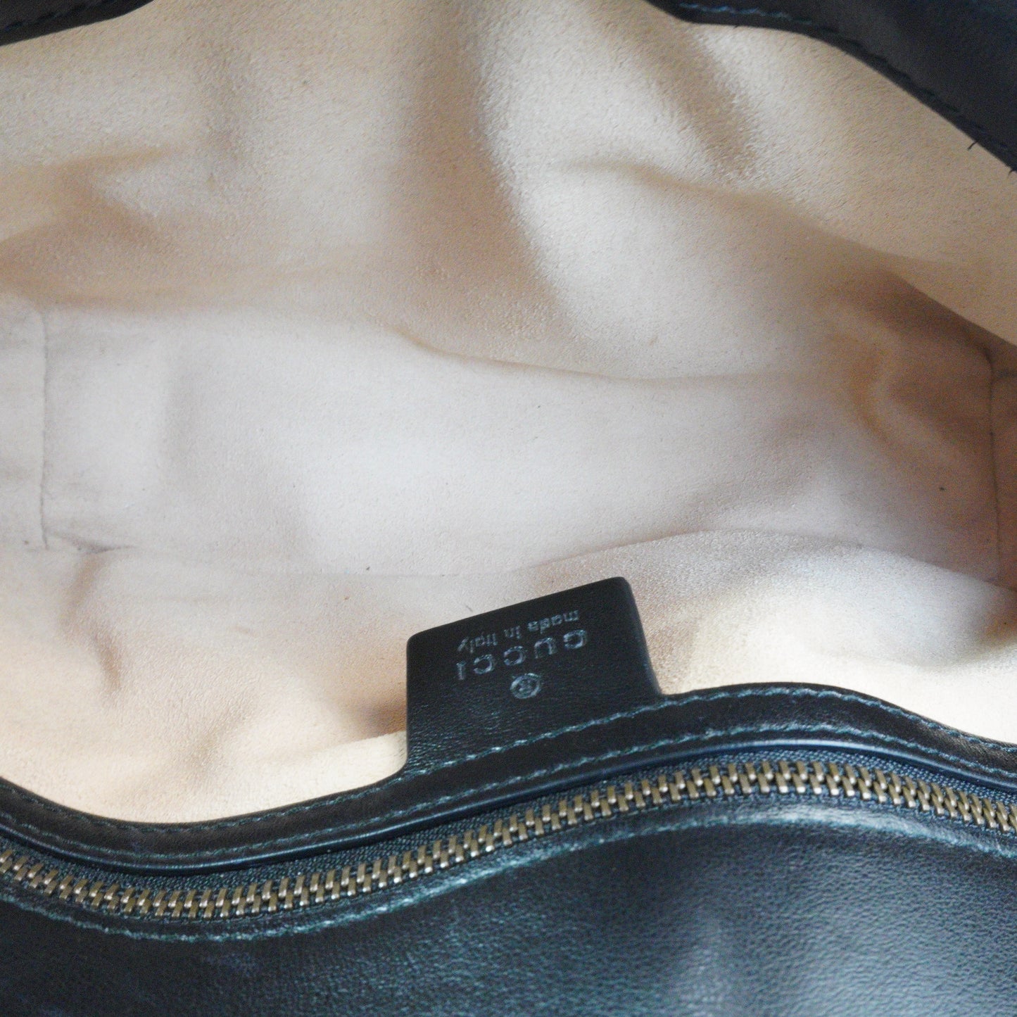 Gucci Marmont Matlasse Shoulder Bag Black GHW Medium