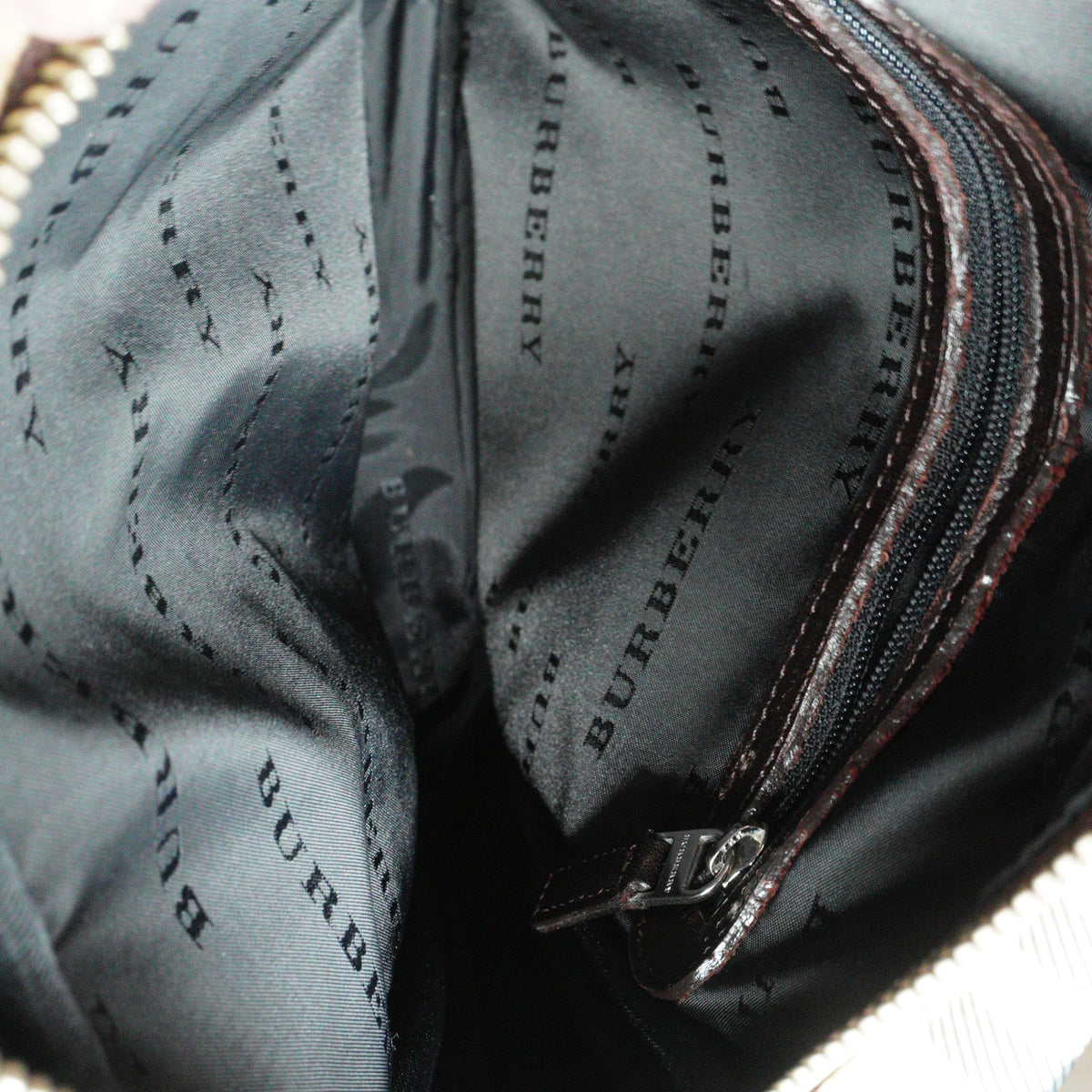 Burberry Nova Check Canvas and Leather Crossbody Messenger Bag SHW