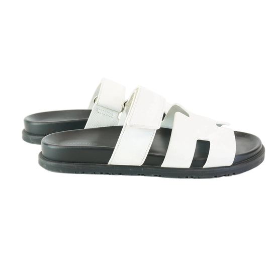 Hermes Chypre Sandals Black&White size 39