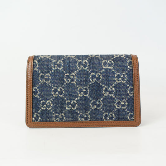Gucci Dionysus GG Denim Super Mini Bag