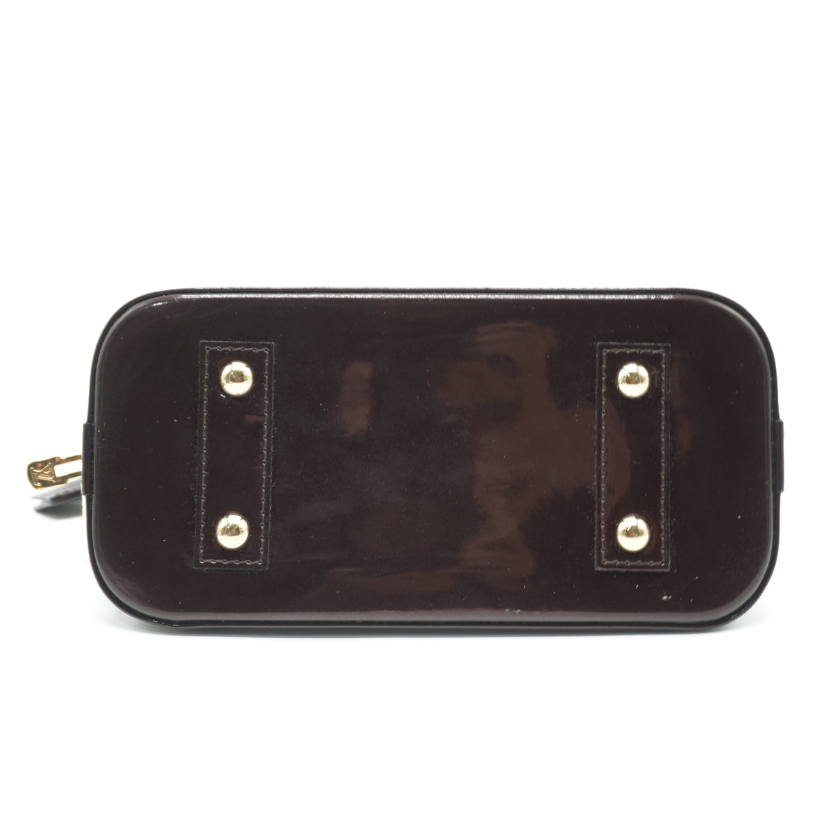 Louis Vuitton Alma BB Patent Vernis Burgundy GHW