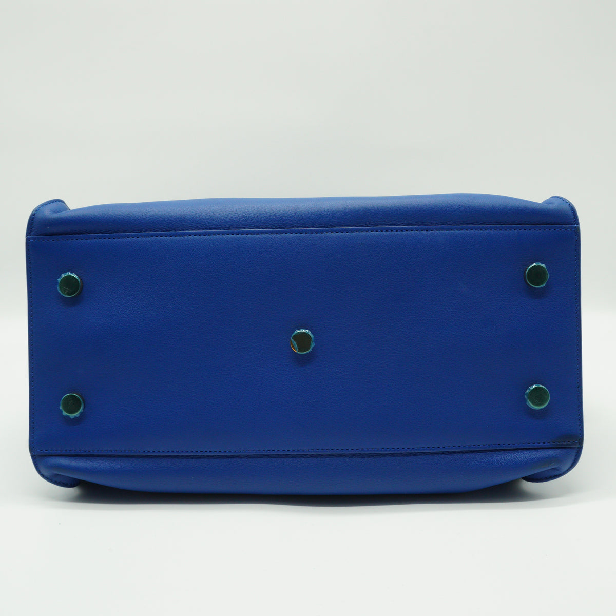 YSL Cabas Bag Blue Medium GHW