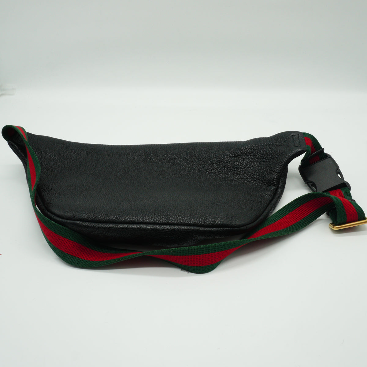 Gucci Print Leather Medium Belt Bag Black GHW