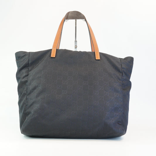 Gucci GG Monogram Medium Nylon Black Tote Bag