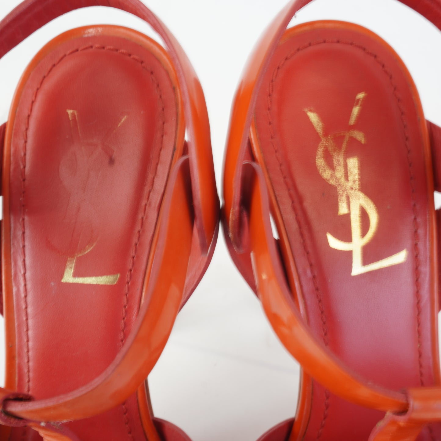 YSL Tribute Platform Sandals Red S.37
