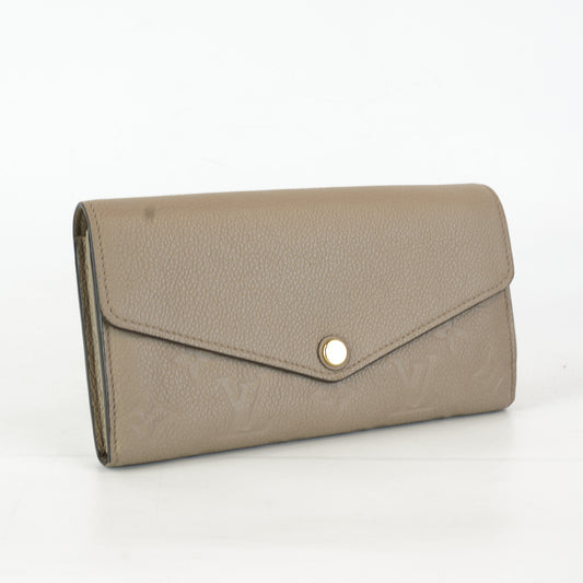 Louis Vuitton Empreinte Etoupe Long Wallet Beige