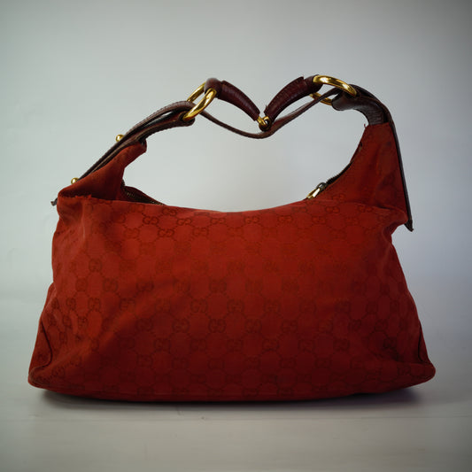 Gucci GG Canvas Medium Horsebit Hobo
