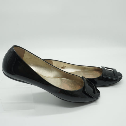Roger Vivier Gommette Black patent Ballerina Flats size 39.5