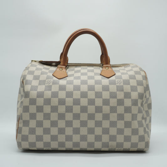 Louis Vuitton Speedy 30 Damier Azur GHW