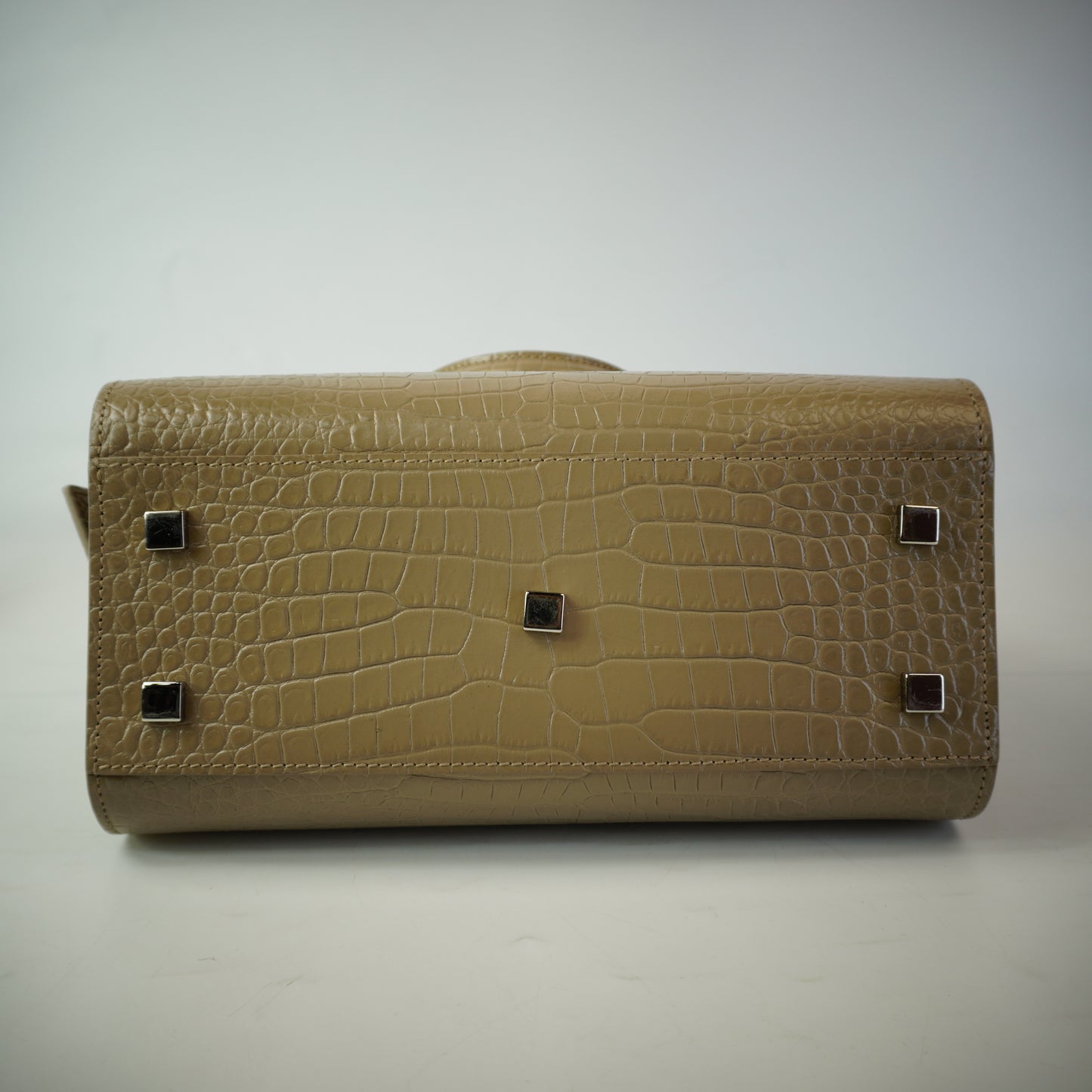 YSL Small Up-Town Tote Croc-embossed