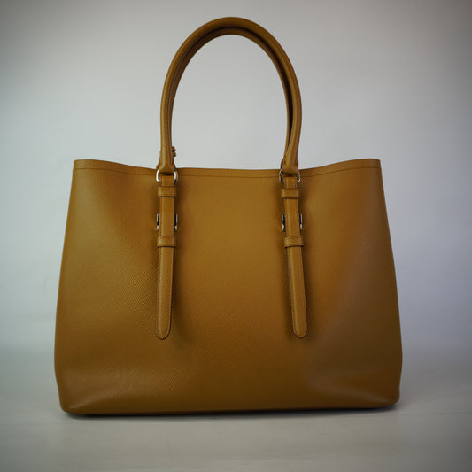 Prada Saffiano Cuir Double Bag SHW Large