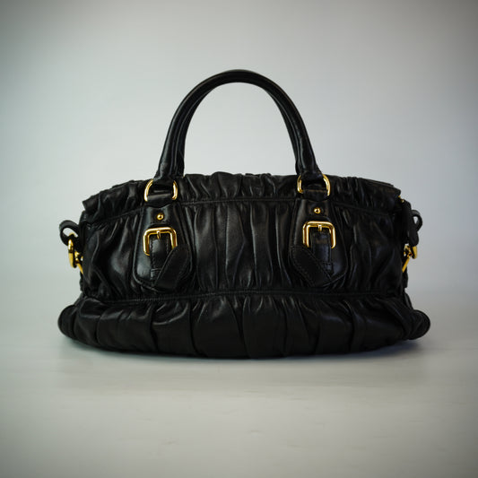 Prada Nappa Gaufre Leather Satche Bag GHW Medium
