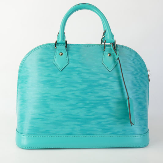 Louis Vuitton Alma Epi Leather Turquoise