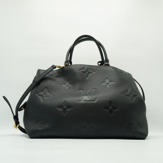 Louis Vuitton Grand Palais Tote Bag Mono Empriente Leather Black Medium GHW