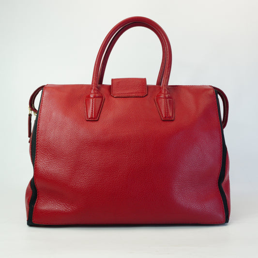 YSL Muse Two Cabas Tote Medium RED GHW