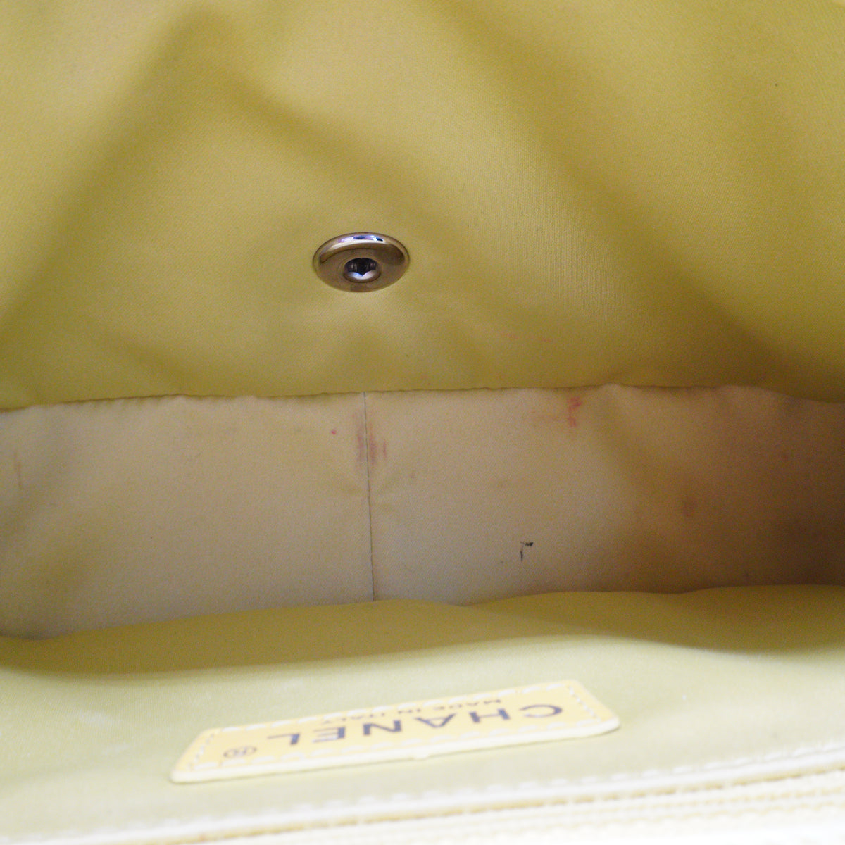 Chanel Classic Flap Bag Yellow Medium SHW