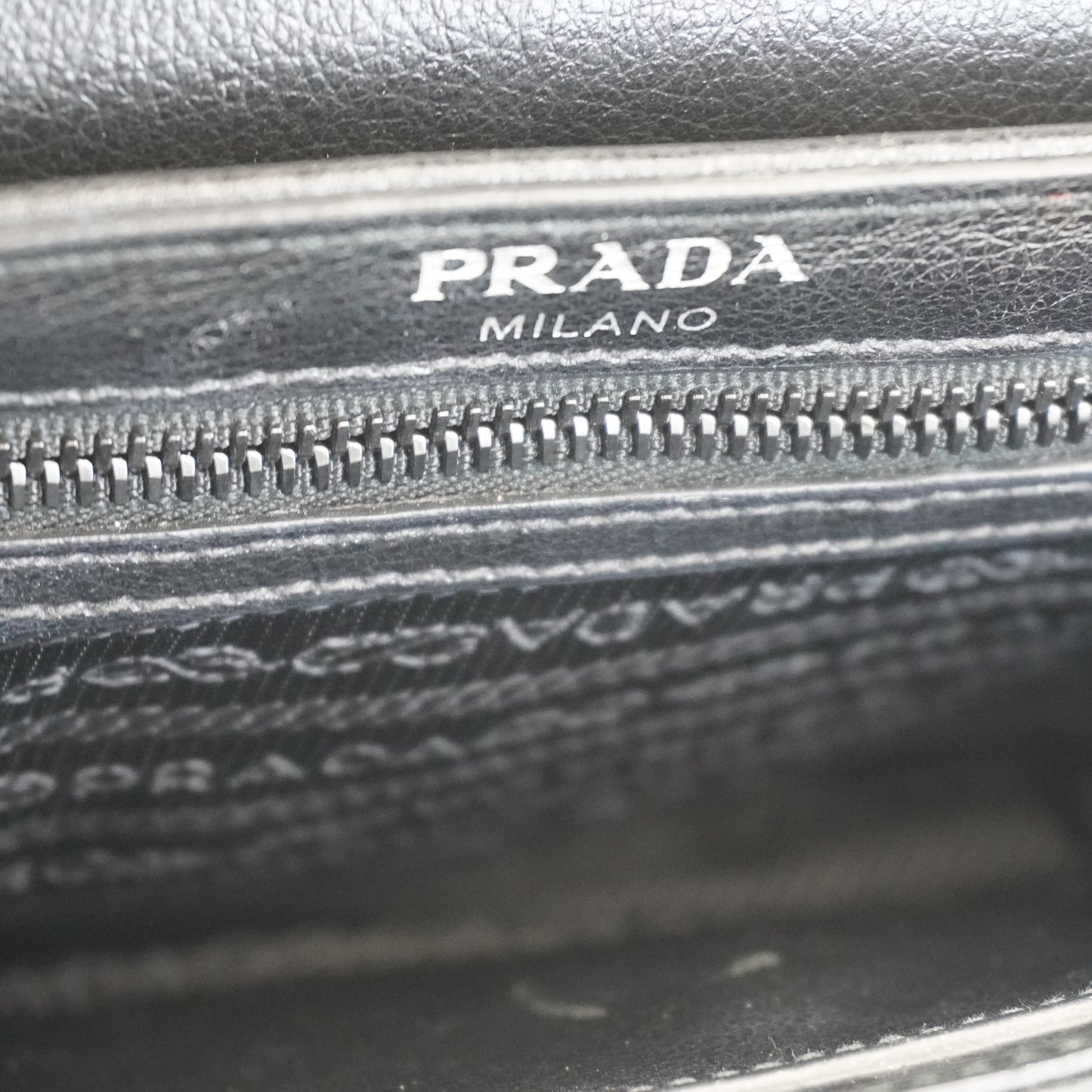 Prada Studded Glace Calfskin