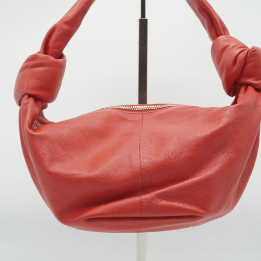 Bottega Veneta Double Knot Mini Red Shoulder Bag