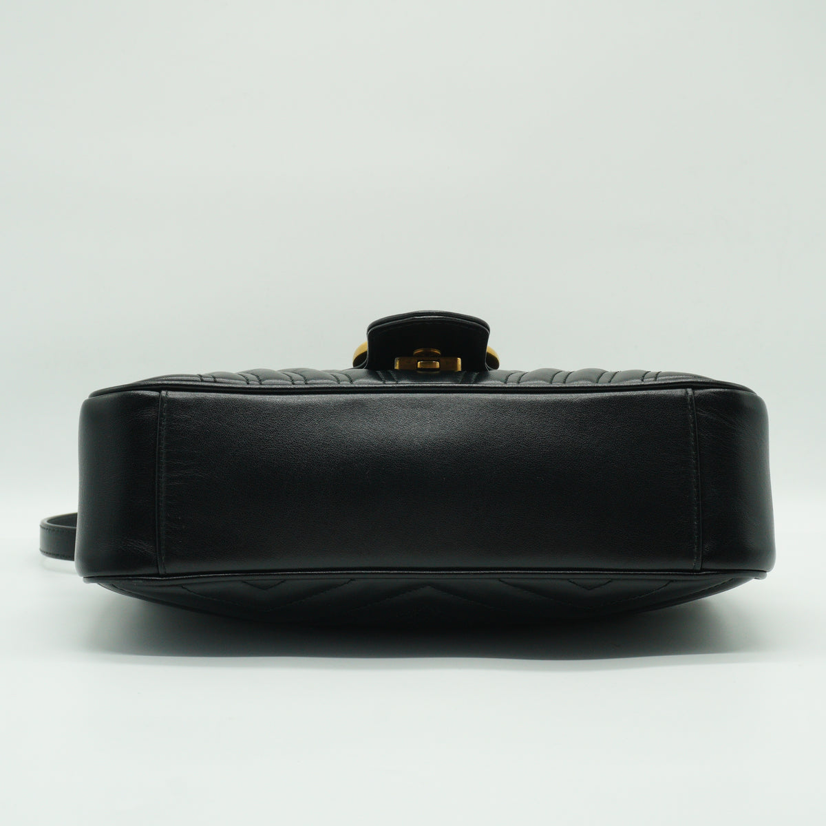Gucci GG Marmont Matelasse Shoulder Bag Black Small GHW