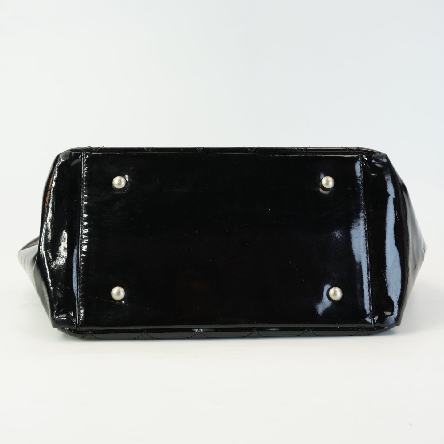 Chanel Patent Timeless CC Tote Black SHW Small