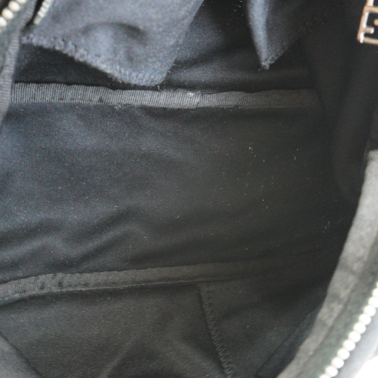 Fendi Baguette Shoulder Bag Black Small SHW
